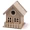 Wood Birdhouse with Fence by ArtMinds®